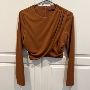 NWT Zara Carmel color top
